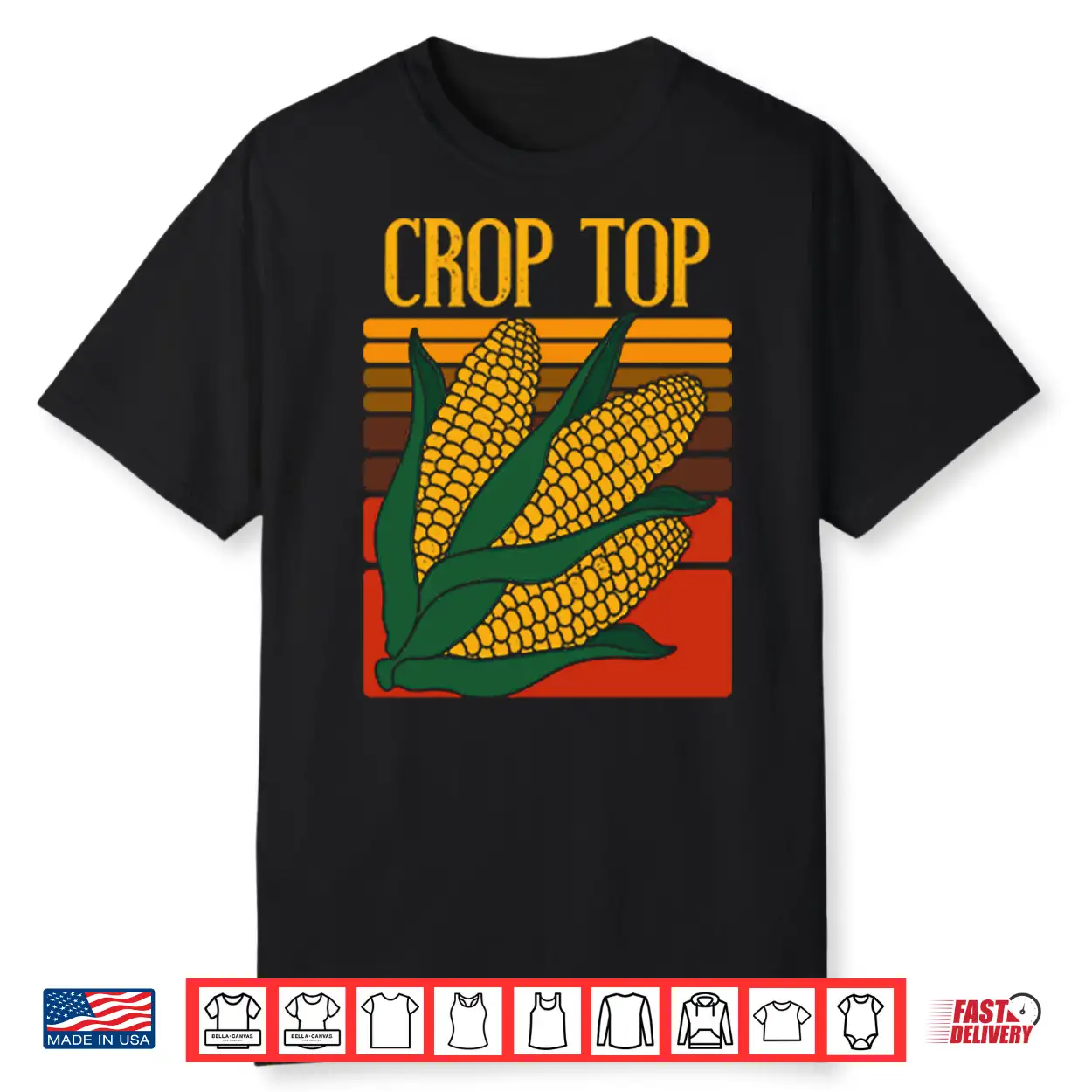 Funny Crop Top Corn Shirt Funny Crop Top Corn Shirt