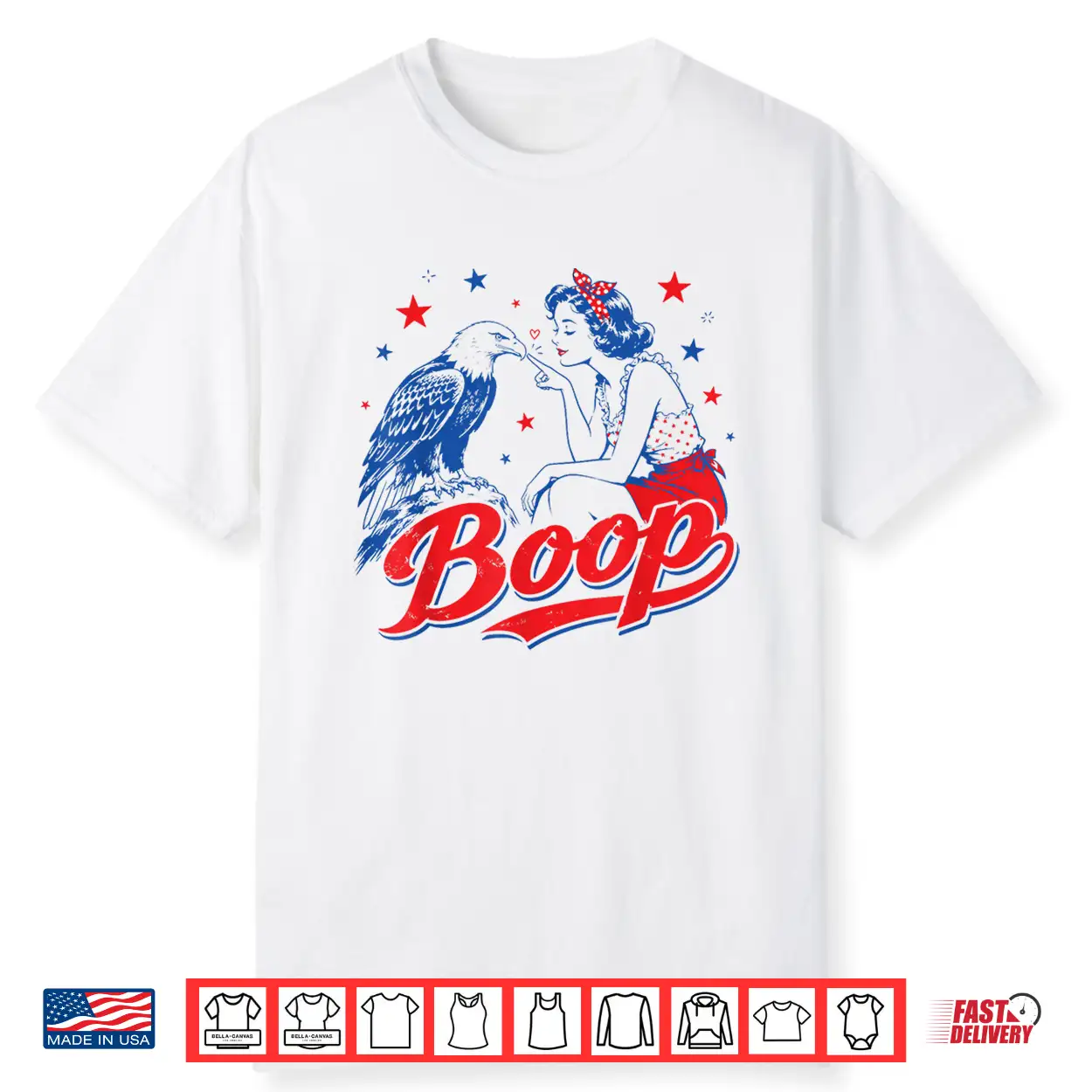 Funny Hand Boop Nose Girl Eagle Funny Patriotic 4Th Of July Shirt Funny Hand Boop Nose Girl Eagle Funny Patriotic 4Th Of July Shirt
