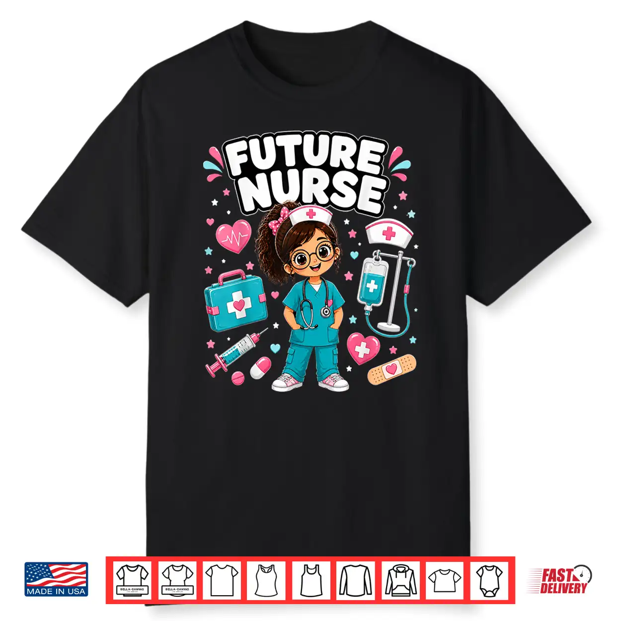 Future Nurse Cute Girl Medical Career Gifts For Girls Kids Shirt Future Nurse Cute Girl Medical Career Gifts For Girls Kids Shirt