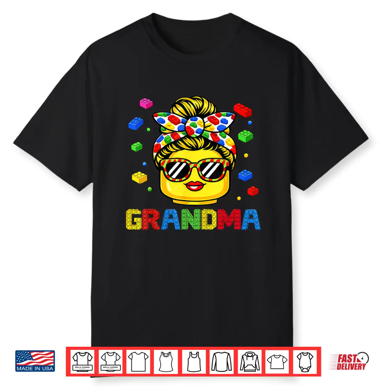 Grandma Master Builder Building Bricks Blocks Mothers Day Shirt Grandma Master Builder Building Bricks Blocks Mothers Day Shirt
