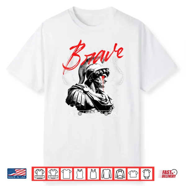 Greek God Statue X Brave Soul X Aries X Lightning Streetwear Shirt