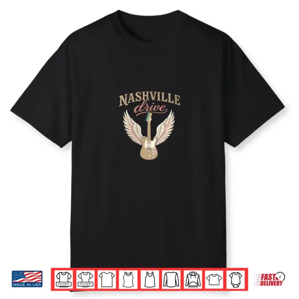 Guitar With Wings Logo Shirt