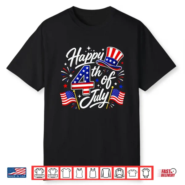 Happy 4Th Of July Patriotic American Flag Usa Shirt