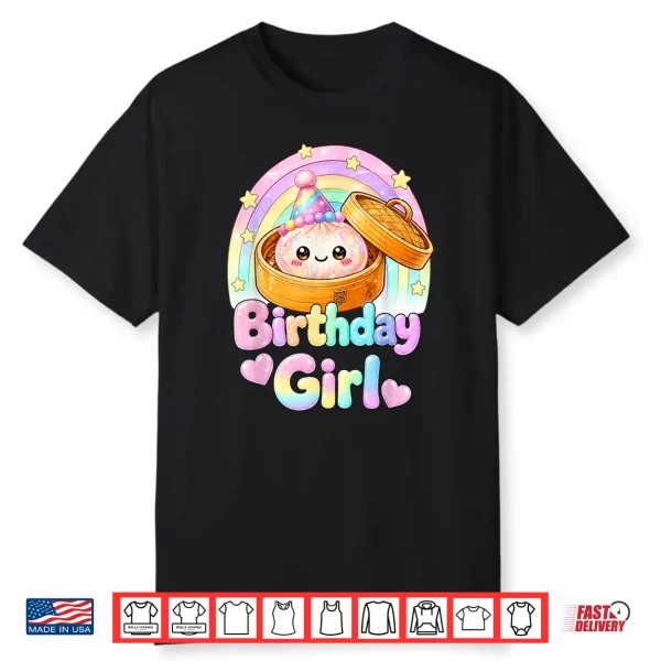 Happy Birthday Girl Kawaii Dumpling Anime Birthday Party Shirt