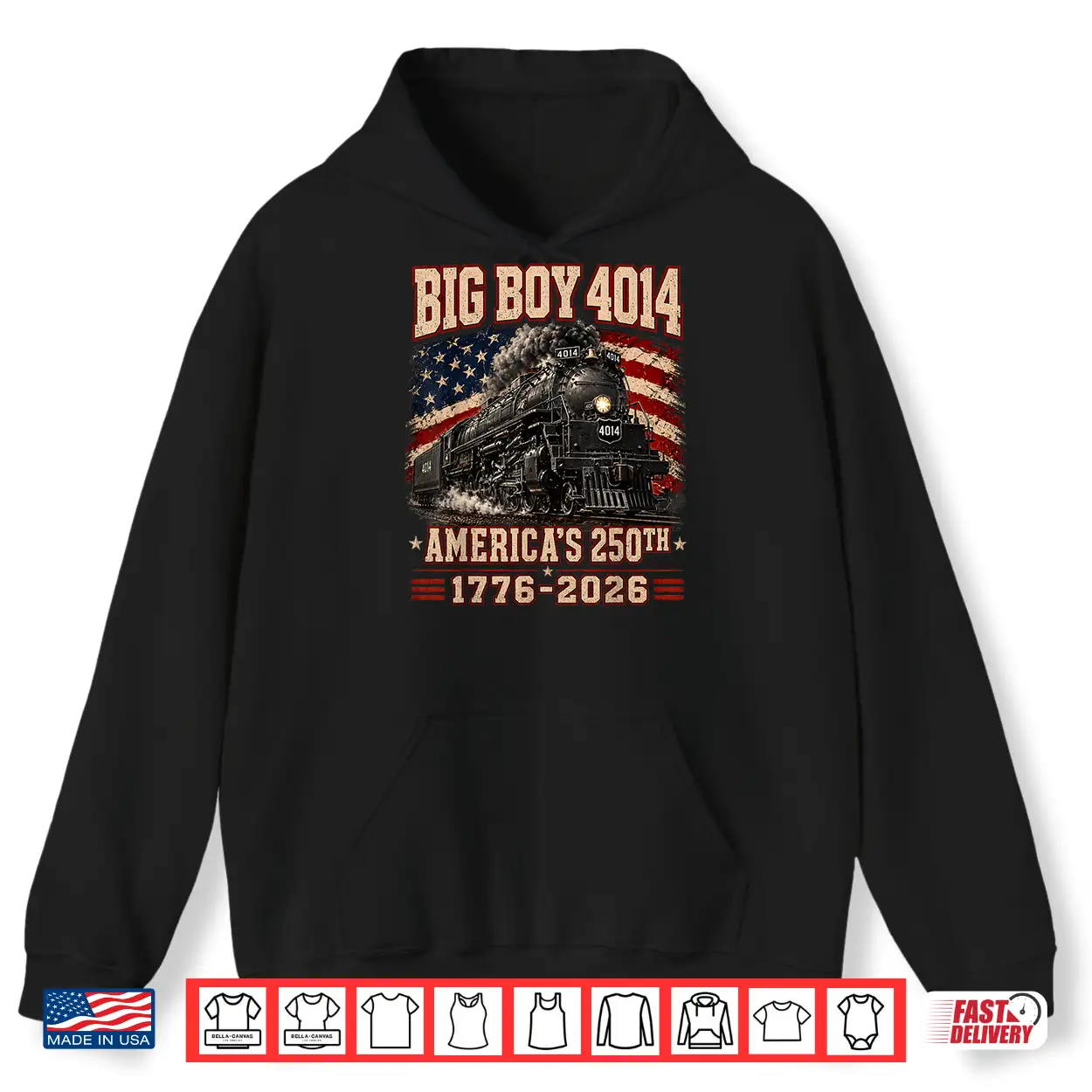 250 Years Big Boy 4014 Train Us Flag Vintage Apparel Shirt 250 Years Big Boy 4014 Train Us Flag Vintage Apparel Shirt