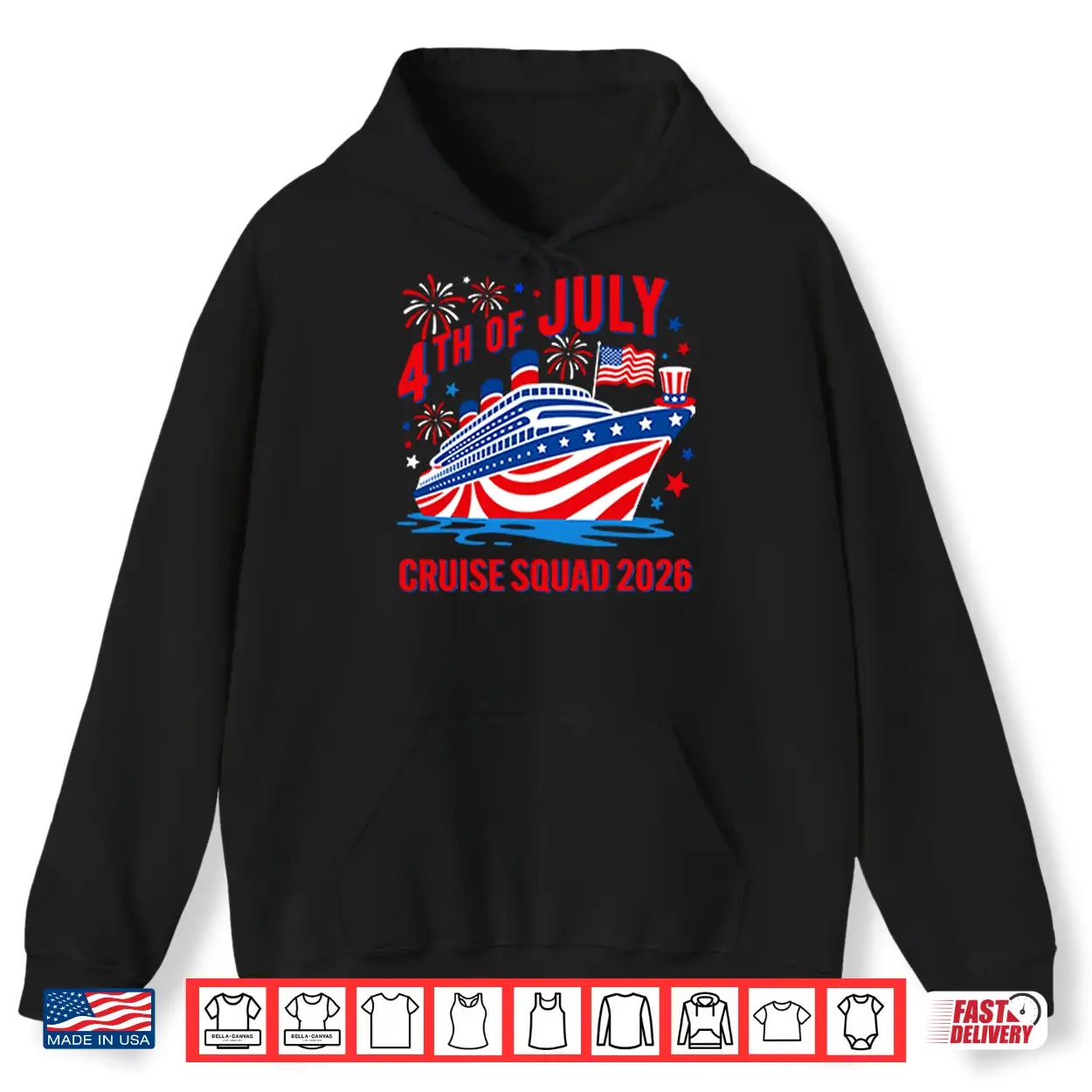4Th Of July Cruise Squad 2026 Shirt 4Th Of July Cruise Squad 2026 Shirt