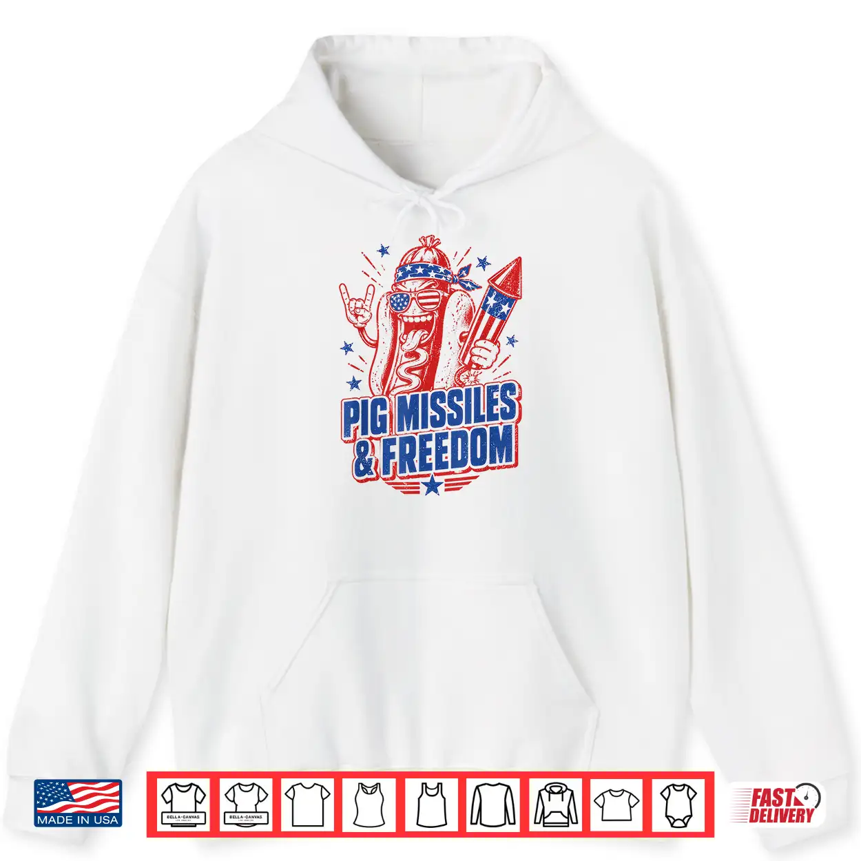 4Th Of July Hotdog Pig Missiles And Freedom Patriotic Bbq Shirt 4Th Of July Hotdog Pig Missiles And Freedom Patriotic Bbq Shirt