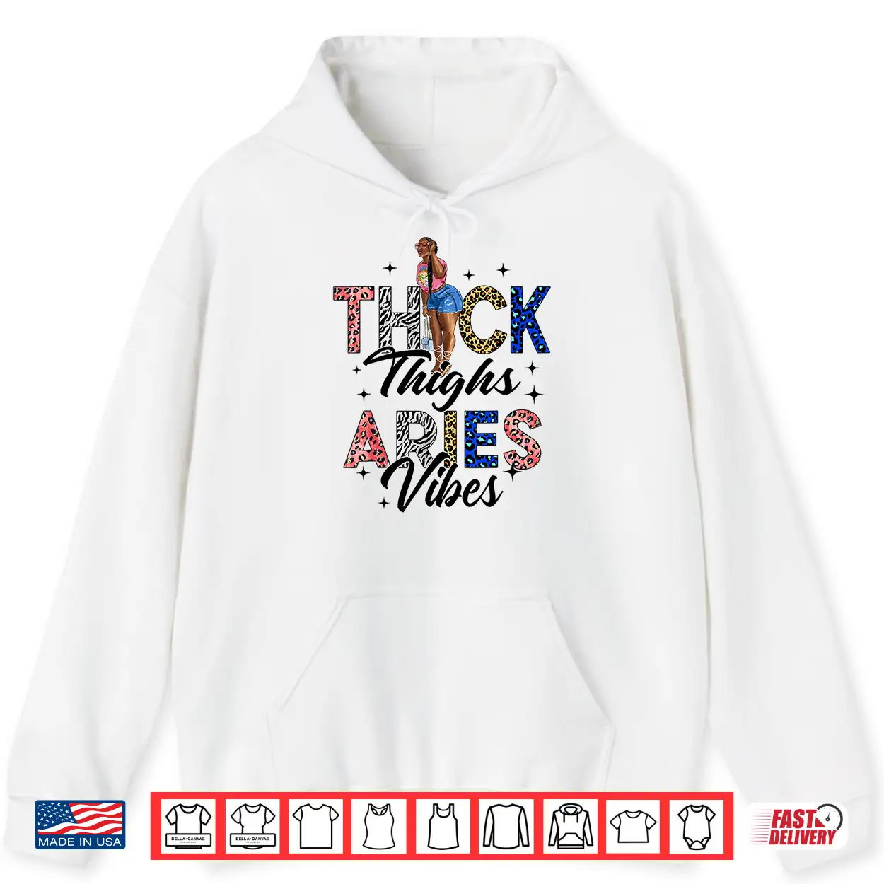 Afro Woman Black Girl Zodiac Thick Thighs Aries Vibes Shirt Afro Woman Black Girl Zodiac Thick Thighs Aries Vibes Shirt
