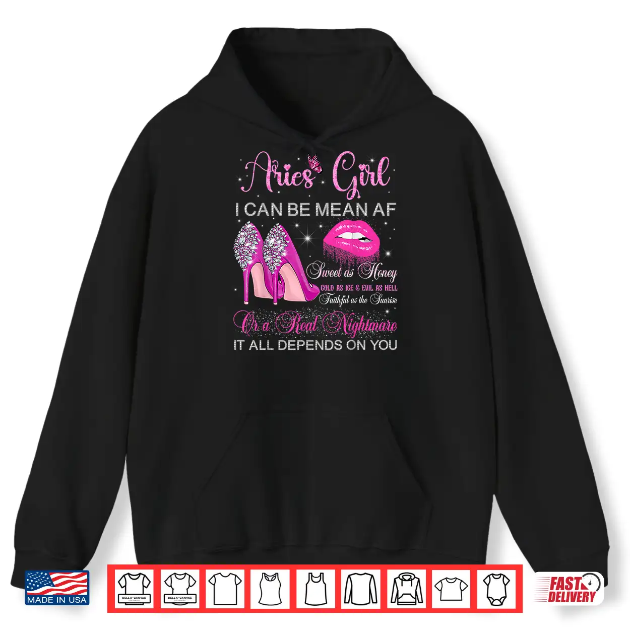 Aries Girl Birthday High Heels Dripping Lips Zodiac Women Shirt Aries Girl Birthday High Heels Dripping Lips Zodiac Women Shirt