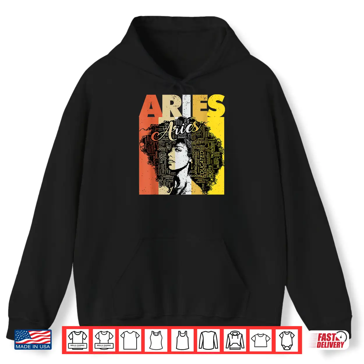 Aries Pride Black Women Natural Hair Art Word Shirt Aries Pride Black Women Natural Hair Art Word Shirt