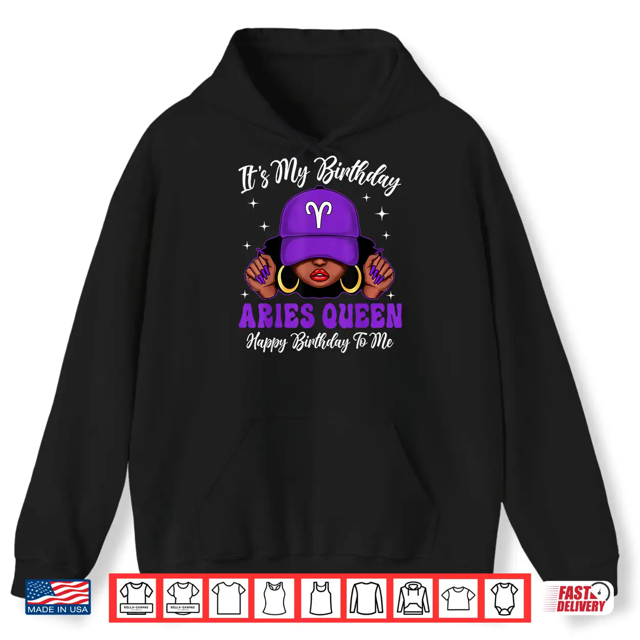 Aries Queen Black Woman Purple Cap Zodiac Sign Shirt Aries Queen Black Woman Purple Cap Zodiac Sign Shirt