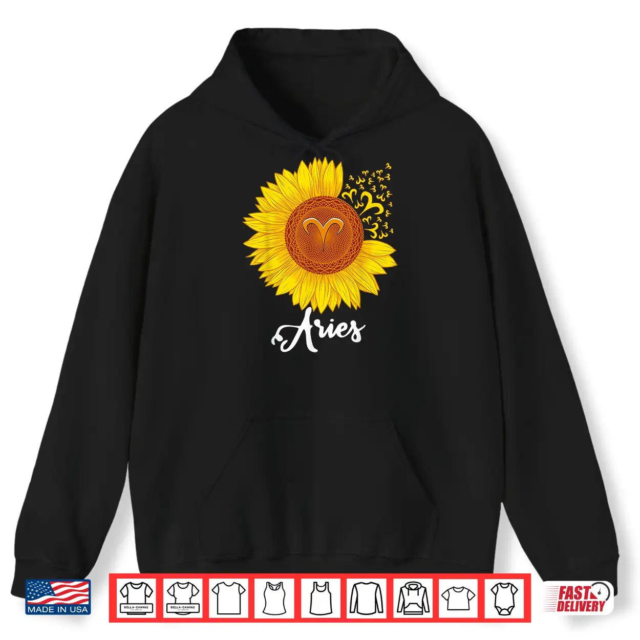 Aries Sunflower Zodiac Sign Floral Astrology Women Shirt Aries Sunflower Zodiac Sign Floral Astrology Women Shirt