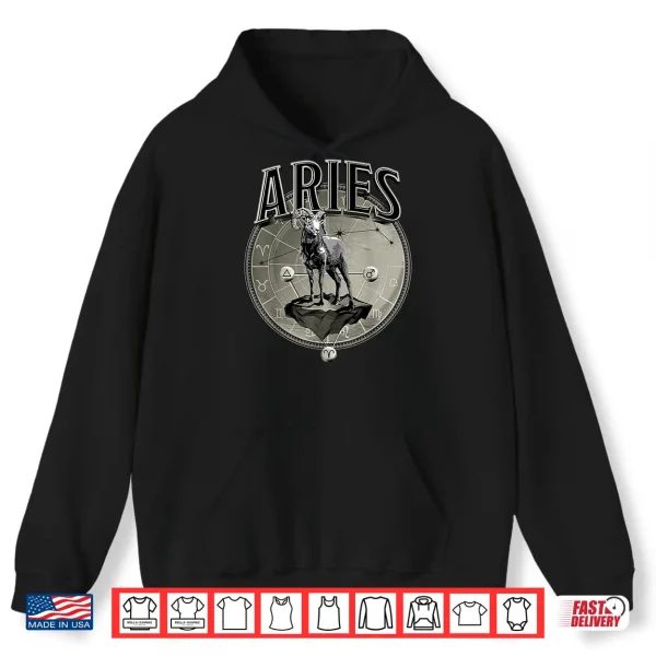 Hoodie Aries Tee Men Zodiac Sign Aries Shirt