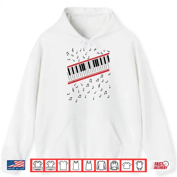 Hoodie Beat it Key Piano Graphic Music Retro Shirt