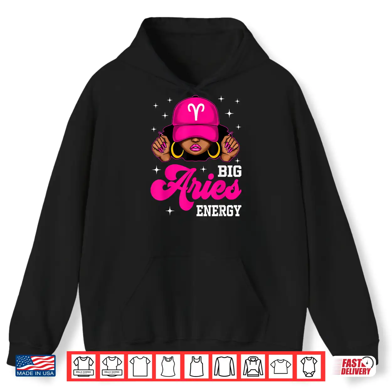 Big Aries Energy Sassy Black Woman Cap Zodiac Birthday Shirt Big Aries Energy Sassy Black Woman Cap Zodiac Birthday Shirt