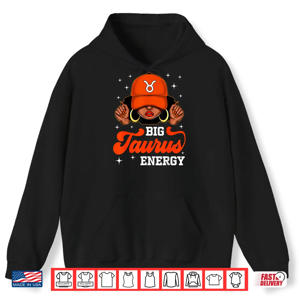 Big Taurus Energy Afro Queen Cap Black Woman Girl Shirt Big Taurus Energy Afro Queen Cap Black Woman Girl Shirt