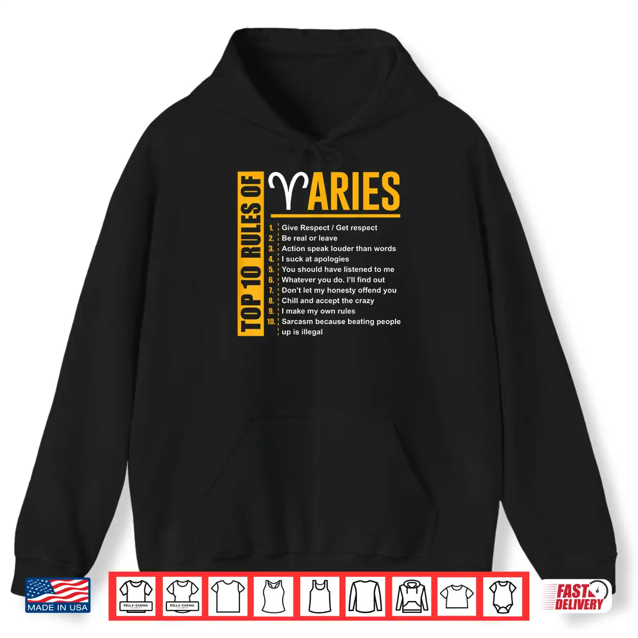 Birthday Gifts Top 10 Rules Of Aries Zodiac Shirt Birthday Gifts Top 10 Rules Of Aries Zodiac Shirt