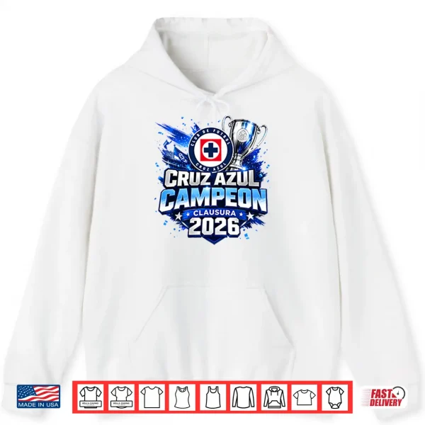 Hoodie Cruz Azul Campeon Clausura 2026 Shirt 2