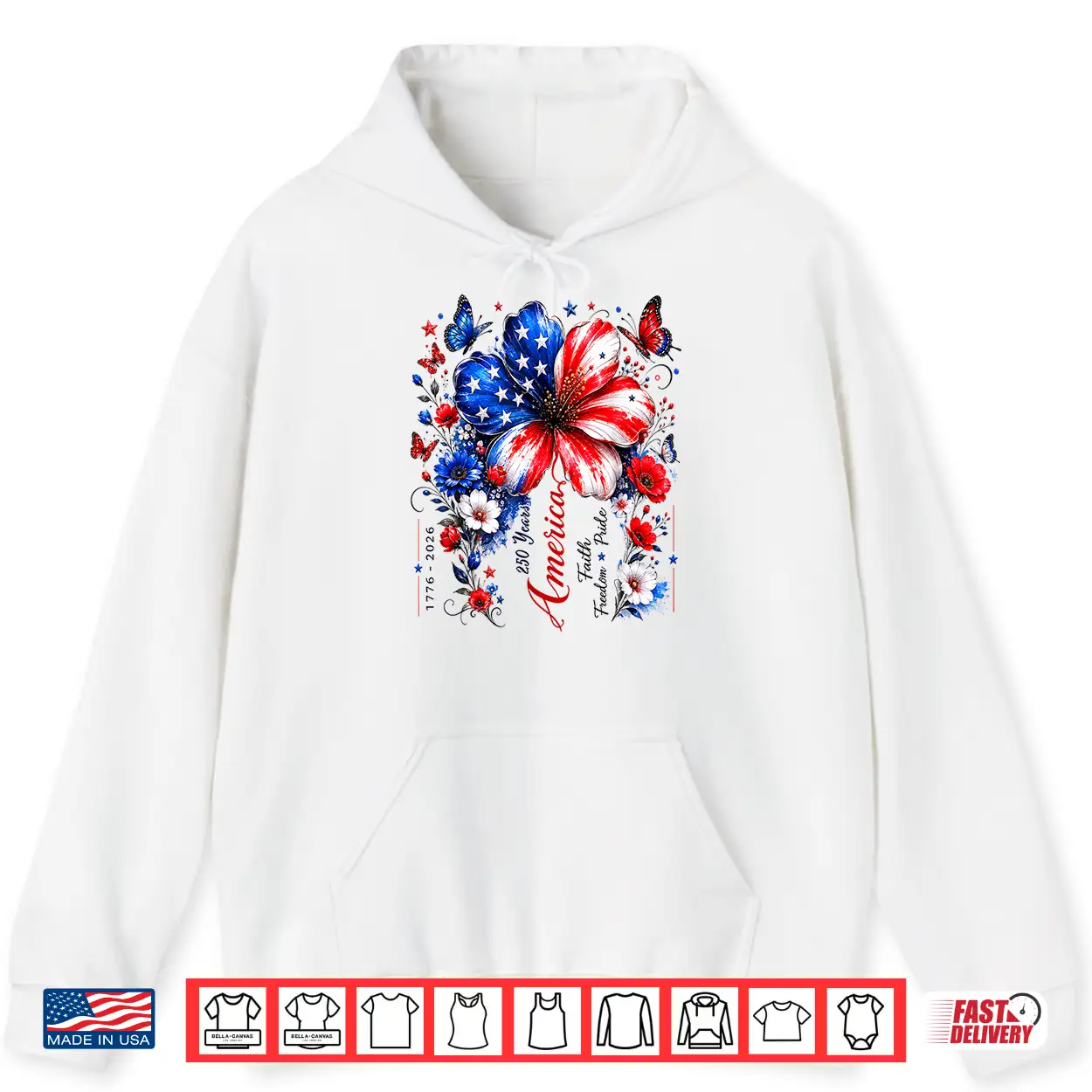Floral Usa Flag 250Th Anniversary 1776 2026 4Th Of July Shirt Floral Usa Flag 250Th Anniversary 1776 2026 4Th Of July Shirt