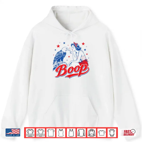 Funny Hand Boop Nose Girl Eagle Funny Patriotic 4Th Of July Shirt 1 Hoodie Funny Hand Boop Nose Girl Eagle Funny Patriotic 4th of July Shirt