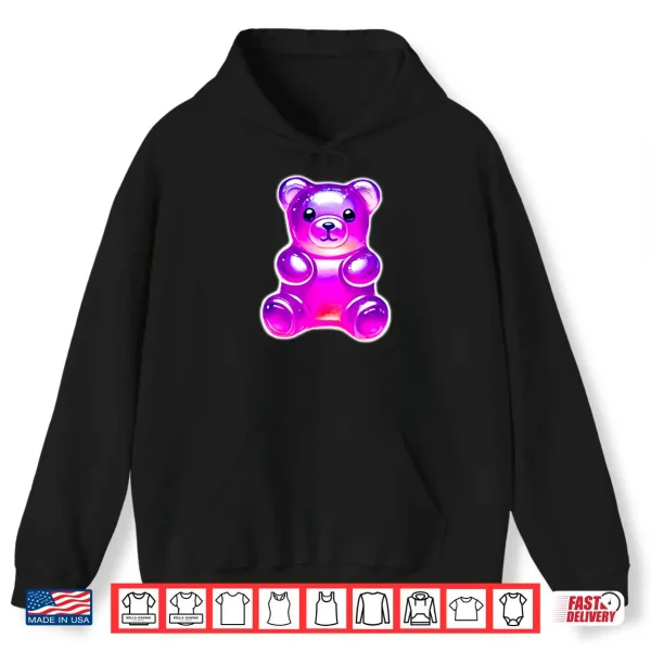 Hoodie Gummy Bear Candy Purple Shirt