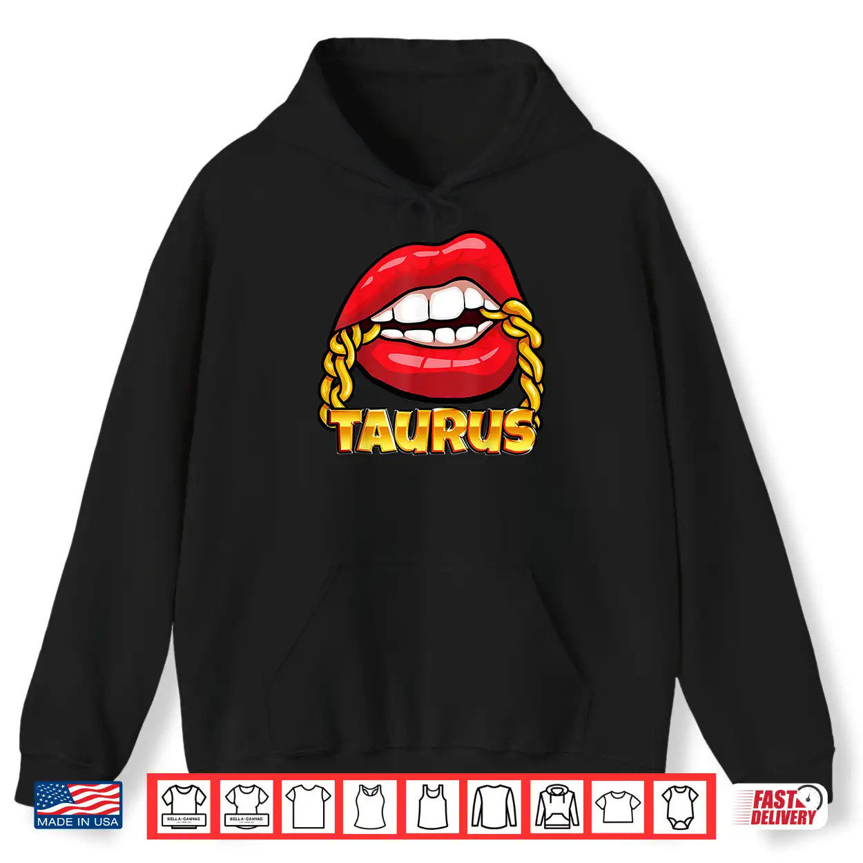 Juicy Lips Gold Chain Taurus Zodiac Sign Shirt Juicy Lips Gold Chain Taurus Zodiac Sign Shirt