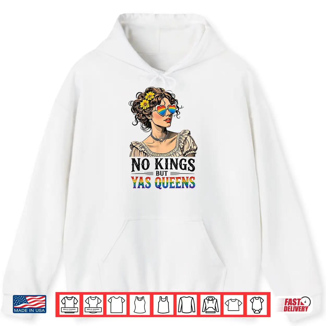 No Kings But Yas Queens Retro Lgbtq Pride Month Ally Pride Shirt No Kings But Yas Queens Retro Lgbtq Pride Month Ally Pride Shirt