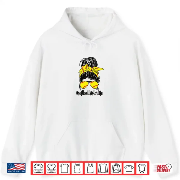 Proud Softball Sister Of A Softball Player Sis Shirt 1 Hoodie Proud Softball Sister Of A Softball Player Sis Shirt