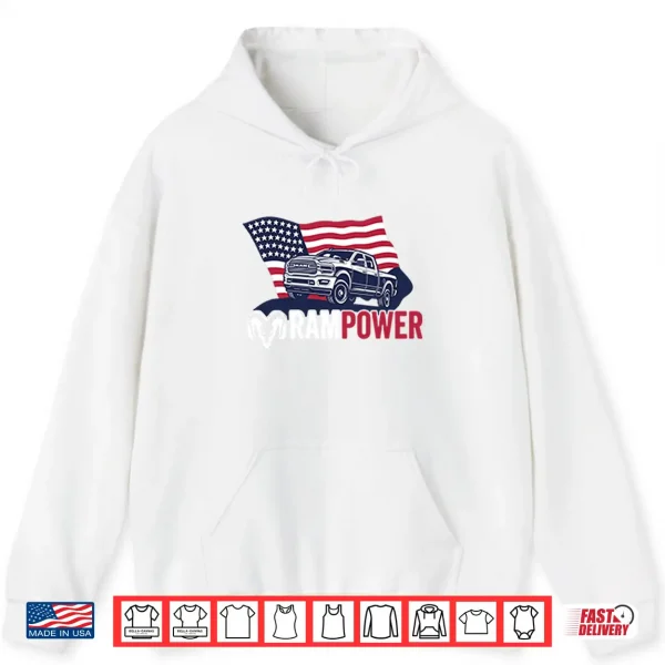 Ram Power Patriotic Truck Shirt 1 Hoodie Ram Power Patriotic Truck Shirt