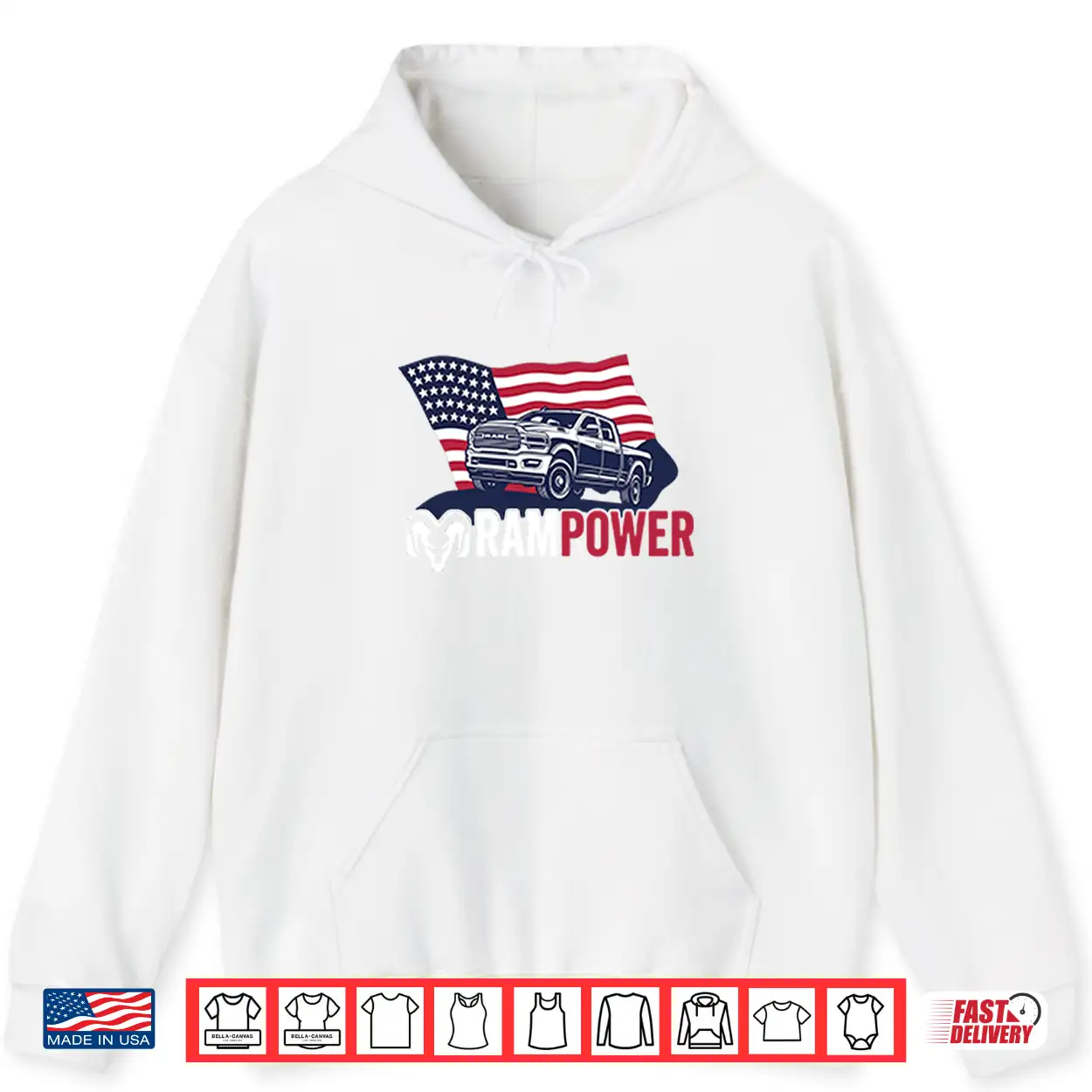 Ram Power Patriotic Truck Shirt Ram Power Patriotic Truck Shirt
