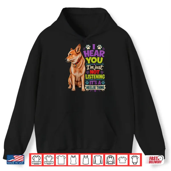 Hoodie Red Heeler Farm Dog Sunset Australian Cattle Dog Shirt Shirt