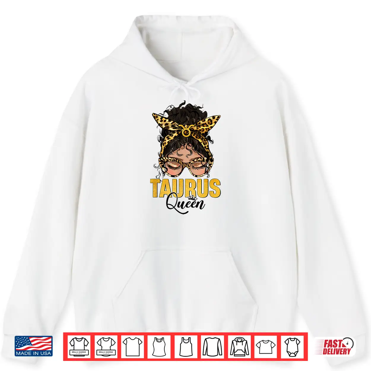 Taurus Queen Birthday Leopard Messy Bun Hair Sunglasses Shirt Taurus Queen Birthday Leopard Messy Bun Hair Sunglasses Shirt