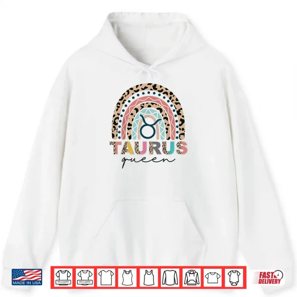 Hoodie Taurus Queen Taurus Zodiac Sign April May Women Girls Funny Shirt
