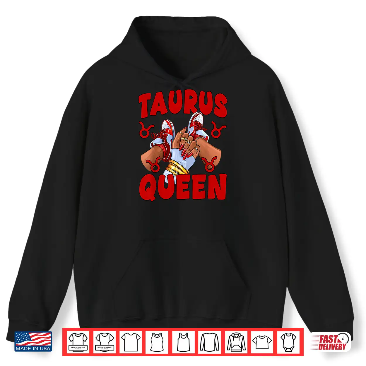 Taurus Queen Zodiac Birthday Afro Woman Sneakers Nails Shirt Taurus Queen Zodiac Birthday Afro Woman Sneakers Nails Shirt
