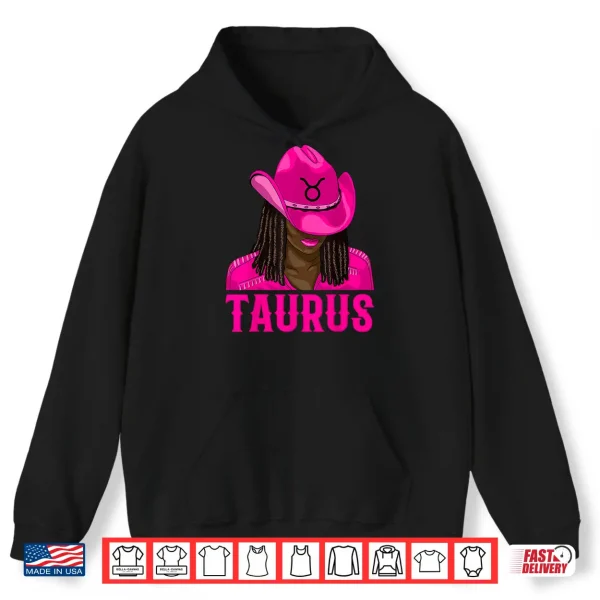 Taurus Western Cowgirl African American Black Women Shirt 1 Hoodie Taurus Western Cowgirl African American Black Women Shirt