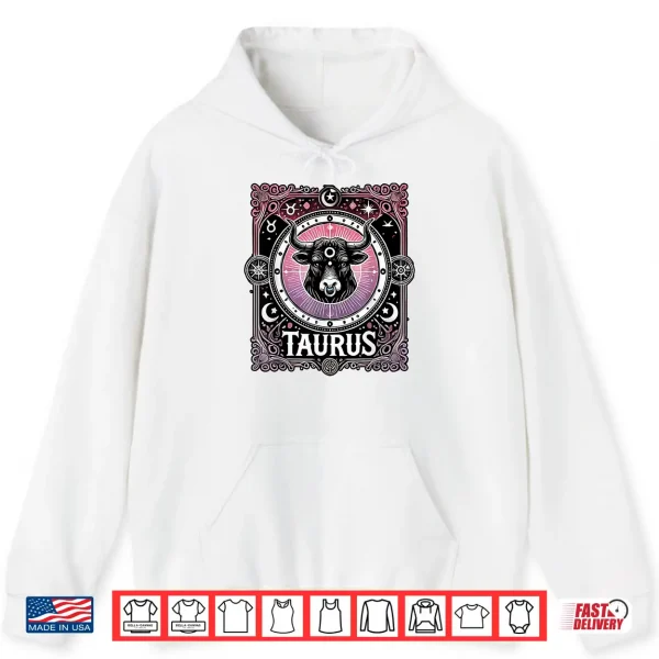 Hoodie Taurus Zodiac Sign Star Astrology Birthday Horoscope Shirt