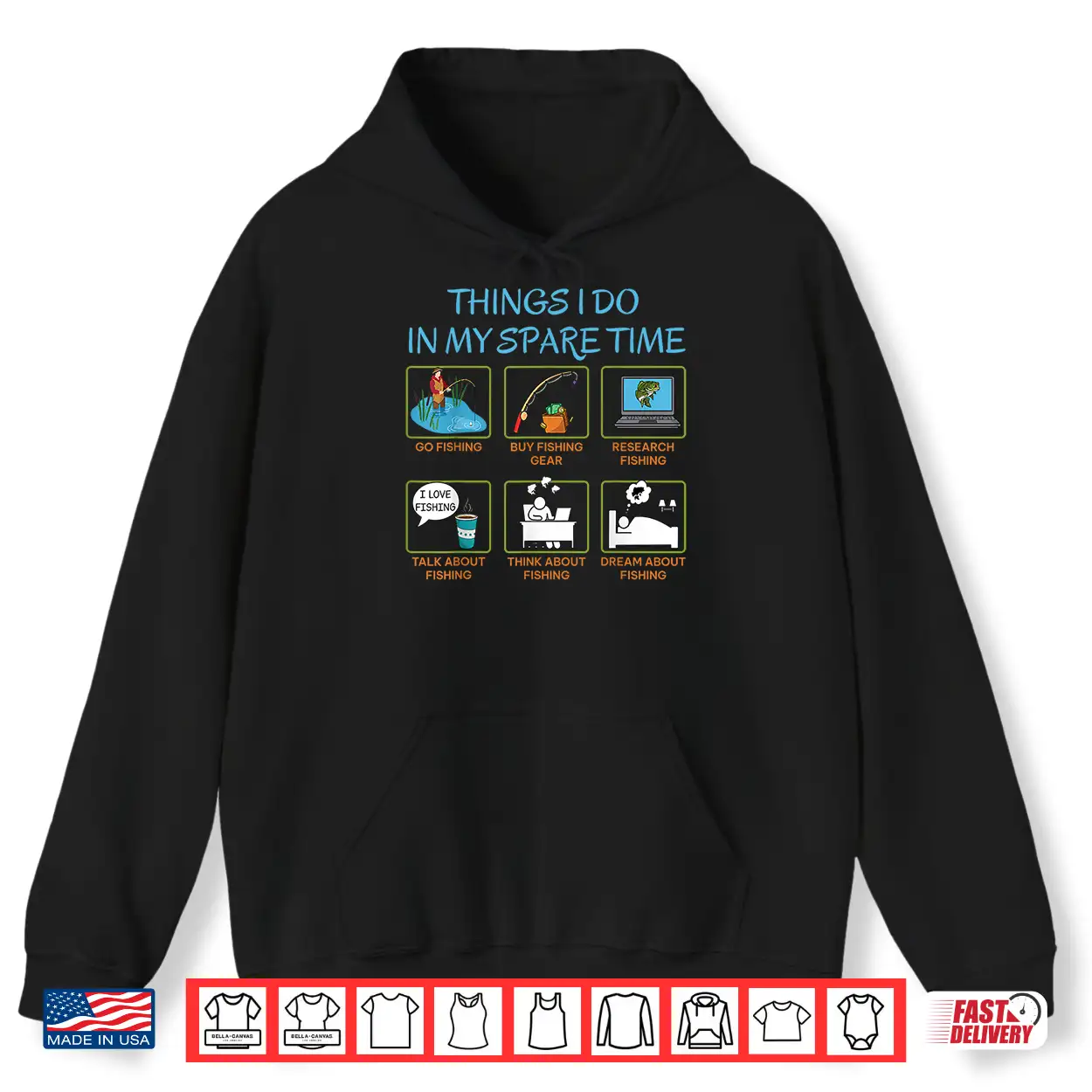 Things I Do In My Spare Time Funny Fishing Humor Shirt Things I Do In My Spare Time Funny Fishing Humor Shirt