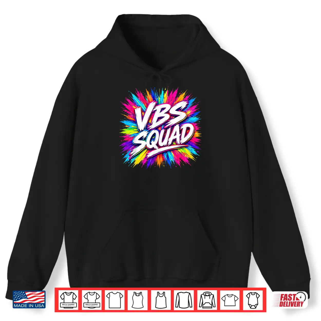 Vbs Squad Colorful Splash Vacation Bible School Volunteer Shirt Vbs Squad Colorful Splash Vacation Bible School Volunteer Shirt