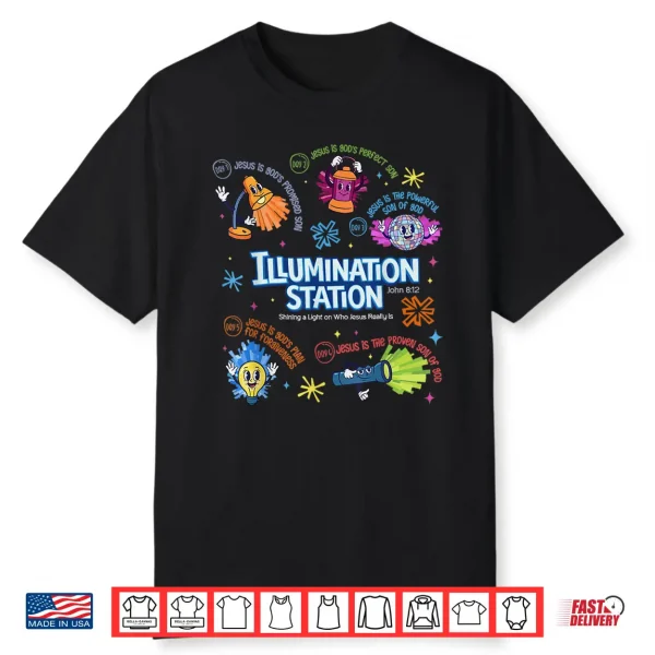 Illumination Station Vbs 2026 Bible Jesus Christian Lights Shirt
