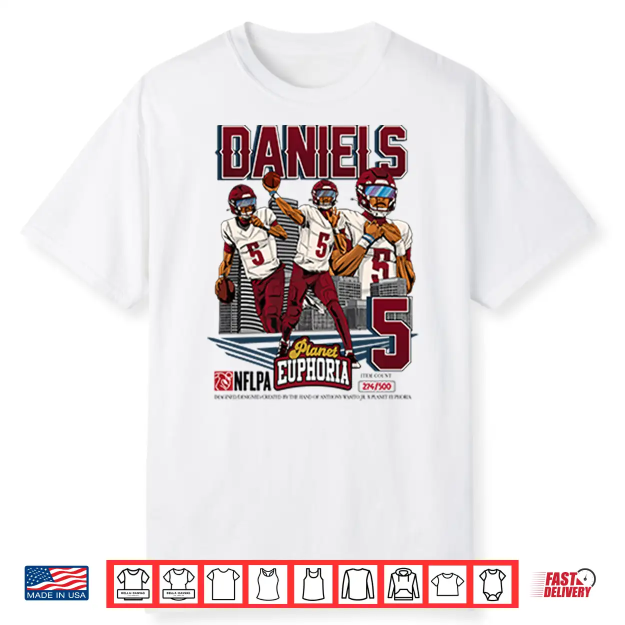 Jayden Daniels Vintage Football Shirt Jayden Daniels Vintage Football Shirt