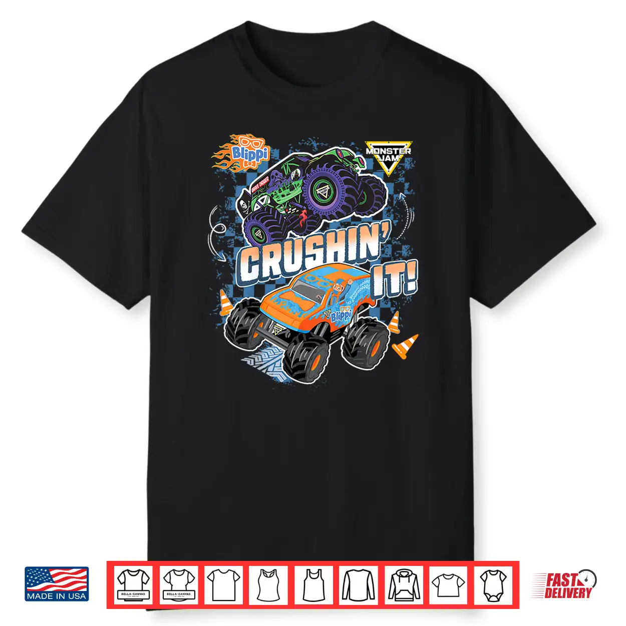 Kids Blippi Grave Digger Crushin’ It Shirt Kids Blippi Grave Digger Crushin’ It Shirt