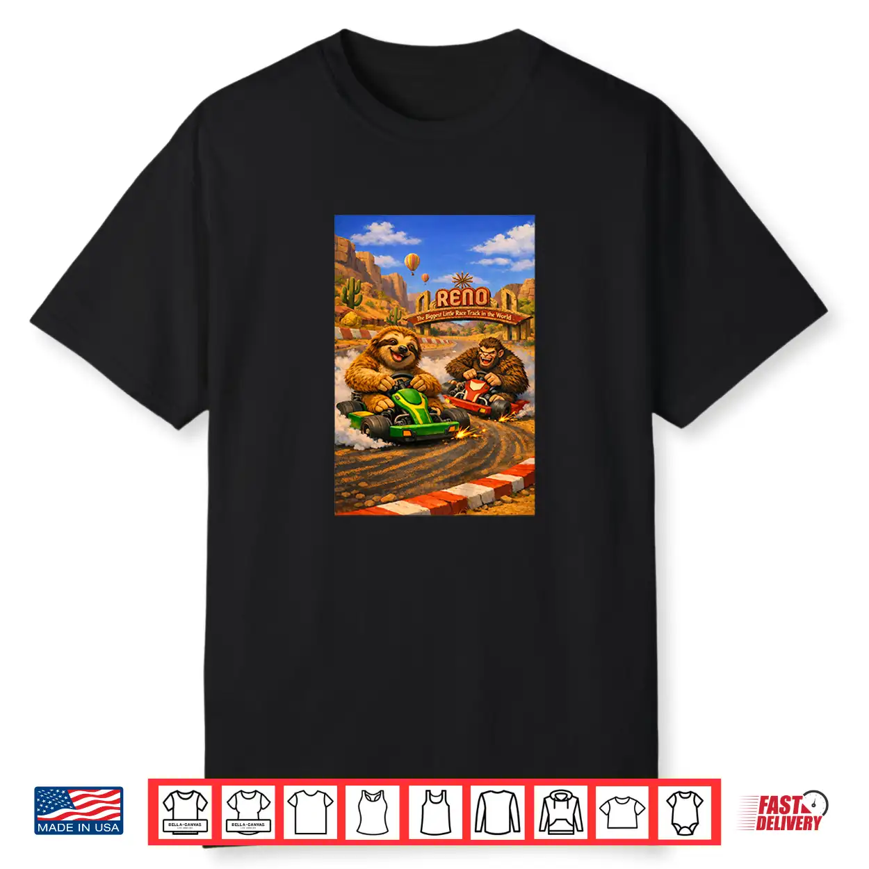Kids Squatch N Sloth Reno Shirt Kids Squatch N Sloth Reno Shirt