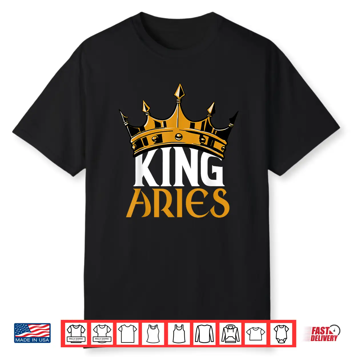 King Aries Crown Zodiac Sign Birthday Astrological Symbol Shirt King Aries Crown Zodiac Sign Birthday Astrological Symbol Shirt
