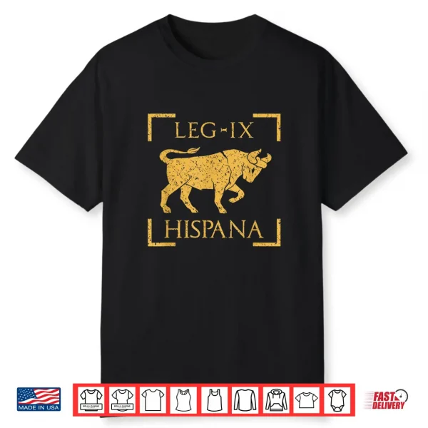 Legio Ix Hispana Taurus Emblem Roman Legion Shirt
