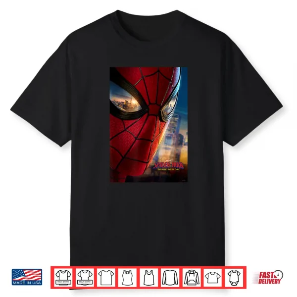 Marvel Studios Spider Man Day Mask Eyes Poster Shirt