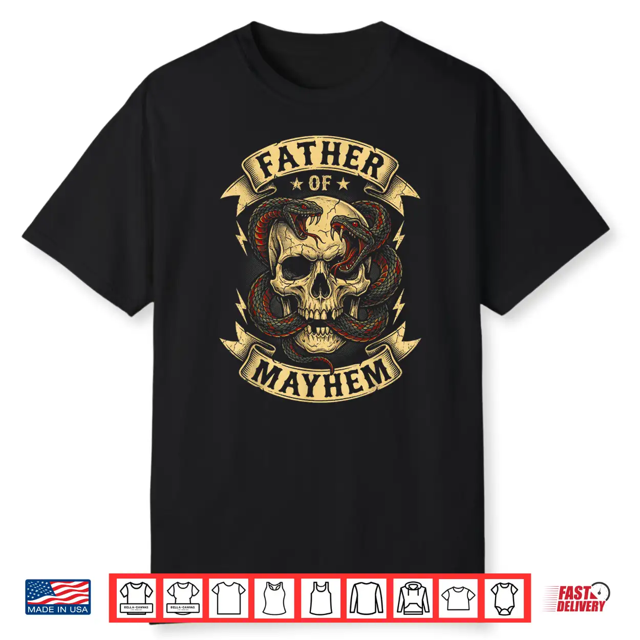 Men Dad Funny Father’S Day Matching Family Father Of Mayhem Shirt Men Dad Funny Father’S Day Matching Family Father Of Mayhem Shirt