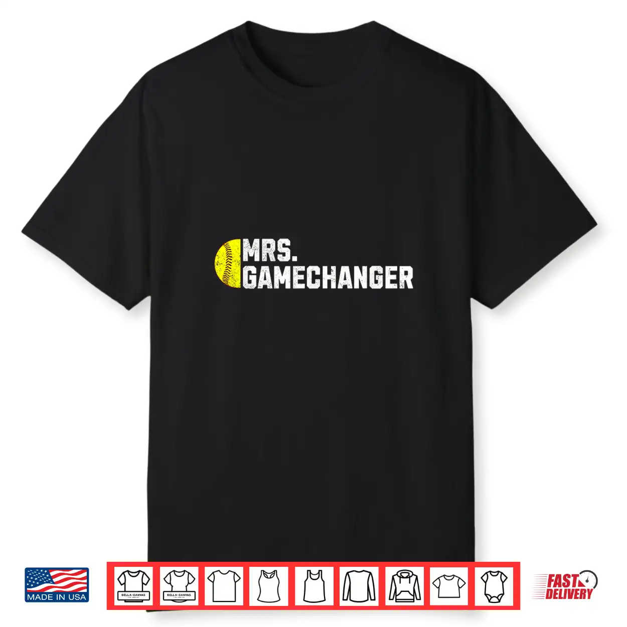 Mrs. Gamechanger Softball Scorekeeper Love Shirt Mrs. Gamechanger Softball Scorekeeper Love Shirt