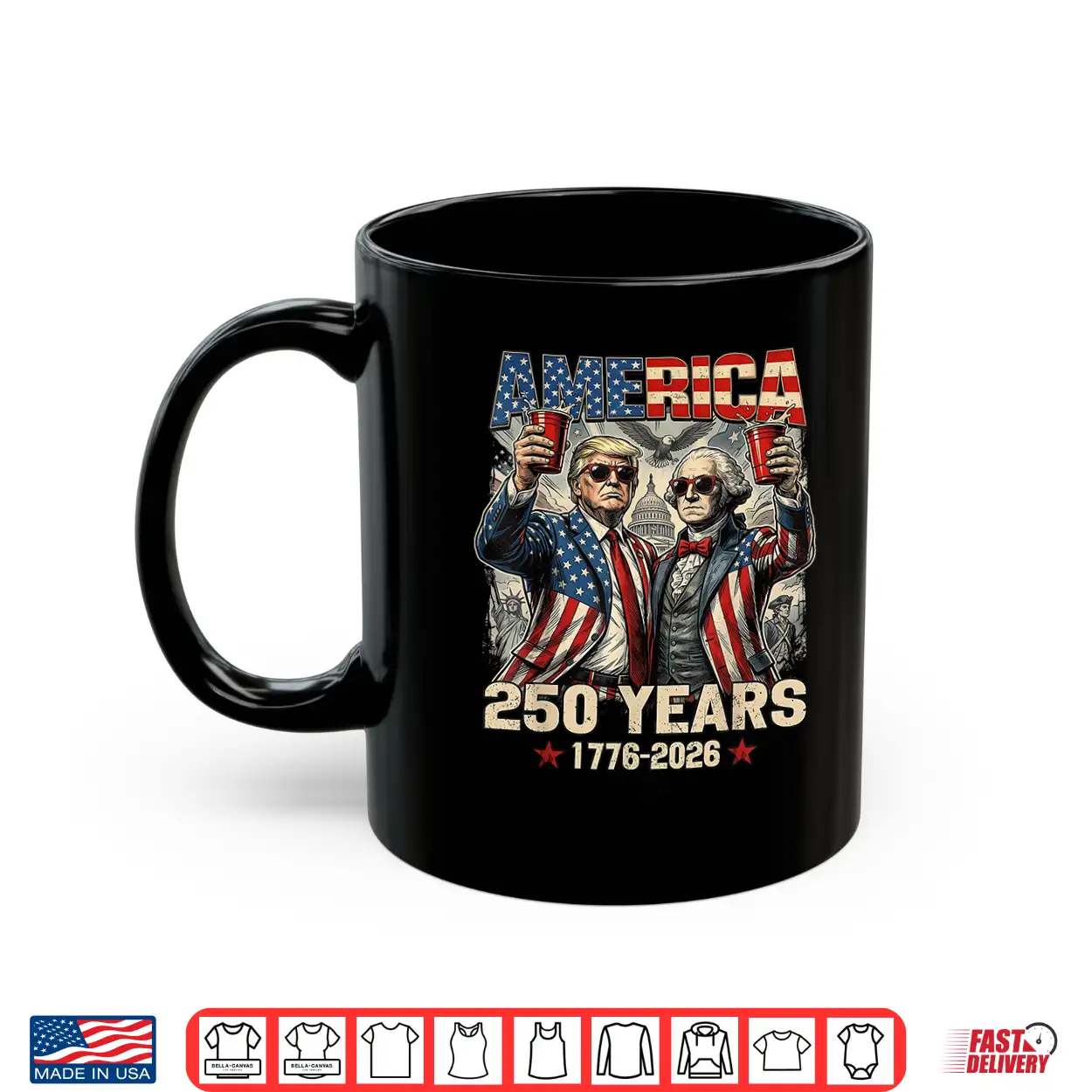 250 Years America Anniversary 250Th Trump Washington Vintage Shirt 250 Years America Anniversary 250Th Trump Washington Vintage Shirt