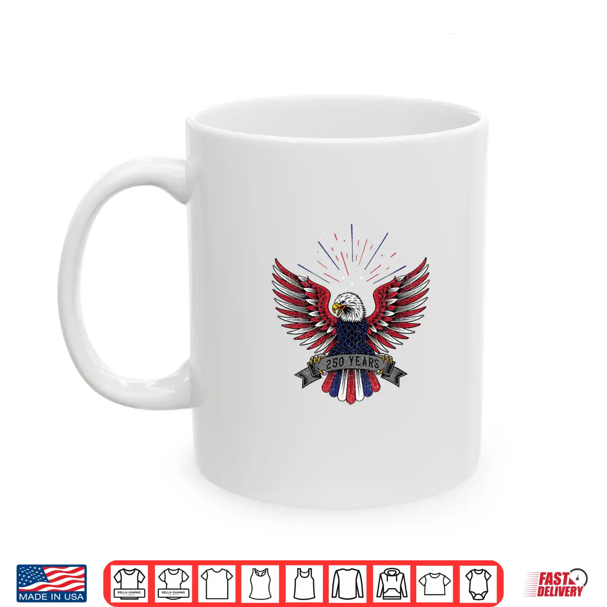 4Th Of July Usa Patriotic Eagle 250 Years Of America Shirt 4Th Of July Usa Patriotic Eagle 250 Years Of America Shirt