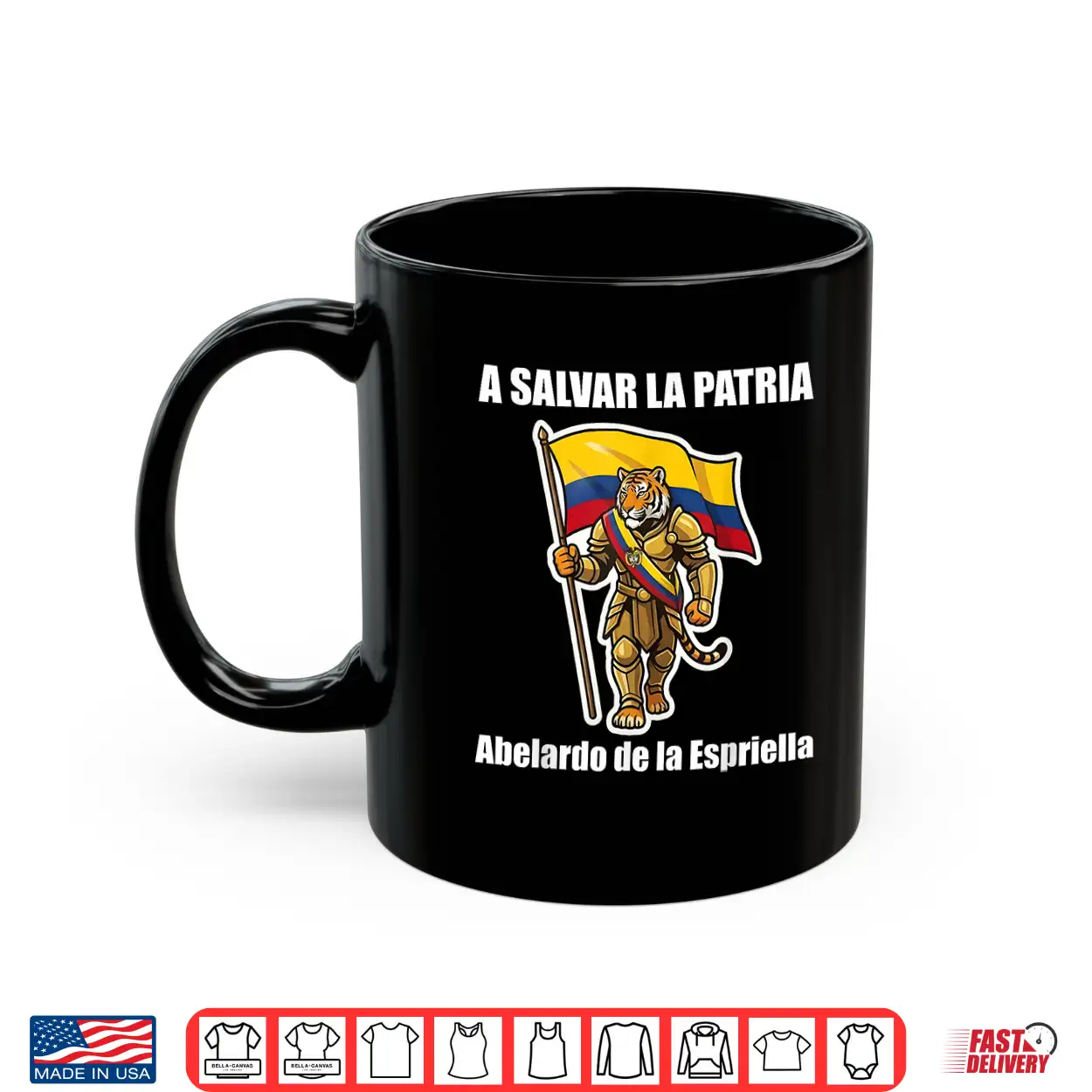 Abelardo De La Espriella Presidente Colombian Flag Tiger Shirt Abelardo De La Espriella Presidente Colombian Flag Tiger Shirt